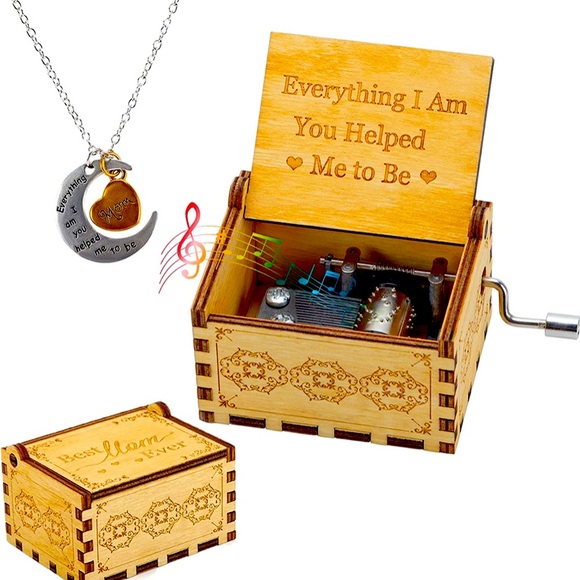 Music Box with Heart Necklace Gifts for Mom, You are My Sunshine music b… - Picture 1 of 10